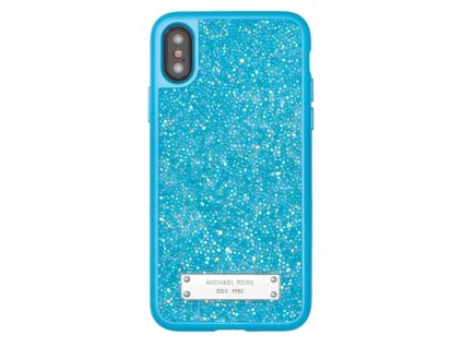 Michael Kors Glitter Case iPhone X - modré