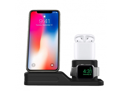 Innocent PowerHub iPhone & Apple Watch & AirPods Charging Dock - Black
