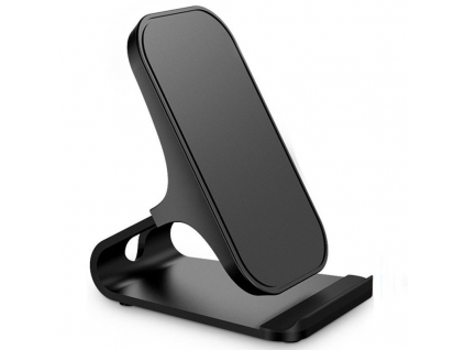 Rýchla bezdrôtová nabíjačka Fast Qi Wireless Stand Charger 10W - čierna
