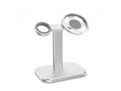 Innocent MagSafe Aluminium iPhone & Watch Pro Stand - Silver