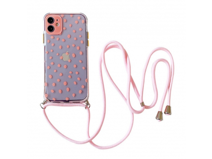 Wave Point Strap Cord Chain Transparent Phone Case For iPhone 12 Pro 11 Pro XS Max.jpg 640x640
