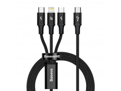 eng pl Baseus Rapid Series 3 in 1 cable USB C For M L T 20W 1 5m Black 20227 11