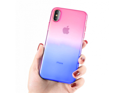 Innocent Rainbow Case iPhone XS Max - Ružový - Modrý