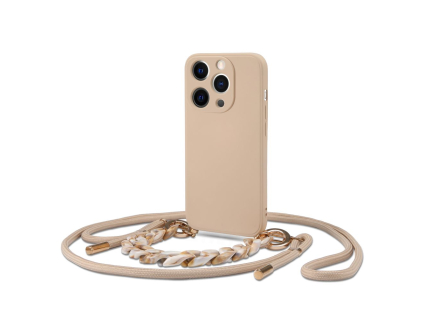 Innocent Silicone Iconic Chain Obal na iPhone 13 Pro - Beige