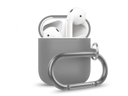 Innocent California Silicone AirPods Case with Carabiner - Grey