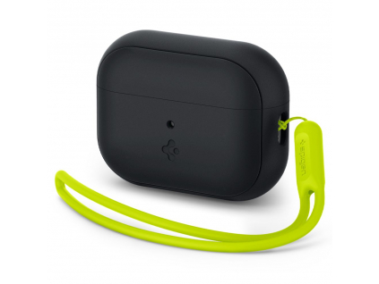 Spigen Silikónové puzdro Fit Strap pre Apple AirPods Pro 1/2 - čierna/zelená Phantom