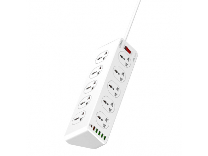 eng pl LDNIO SC10610 power strip with 10 AC outlets 5x USB 1x USB C 2500W 2m white 28792 1