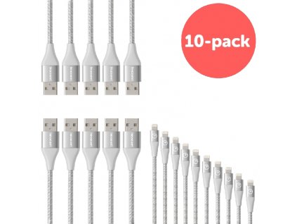 Innocent Flash FastCharge Lightning Cable 1,5m 10-pack - Silver