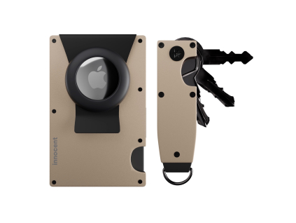 Innocent Smart AirTag Clip Wallet + KeyCase - Gold