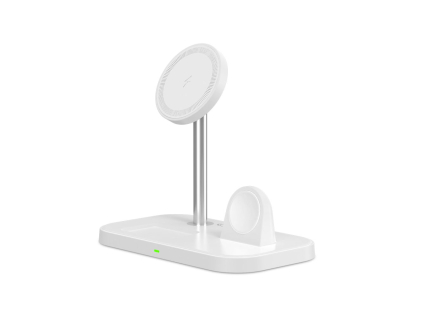 Tech-Protect Qi15W A22 3in1 MagSafe Wireless Charger - White