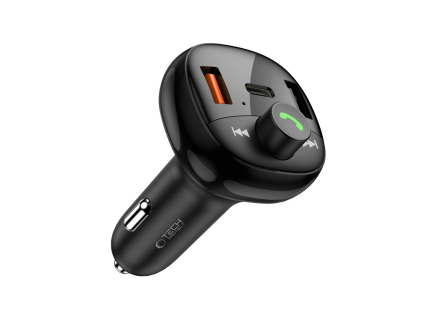 Tech-Protect CC06 3-Port Car Charger PD 72W + Transmiter FM Bluetooth