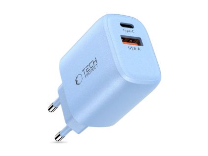 Tech-Protect NCA30 2-Port Charger PD 30W - Blue