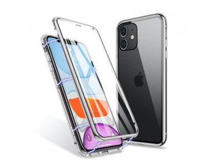 Innocent Durable Magnetic Pro Case 9H iPhone XS Max - Strieborný