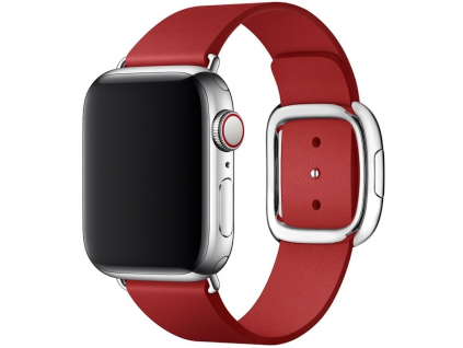 Innocent Iris Leather Apple Watch Band 42/44/45 mm - Red