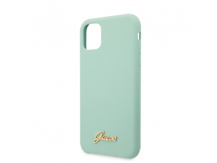 Guess Silikónové puzdro iPhone 11 Pro Max - Mint