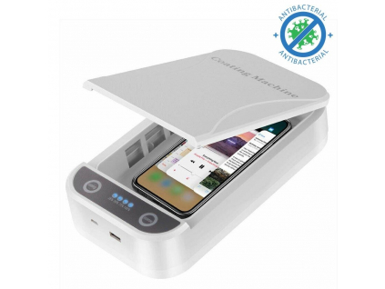 UV sterilizátor UV sterilizačný box na iPhone s bezdrôtovou nabíjačkou