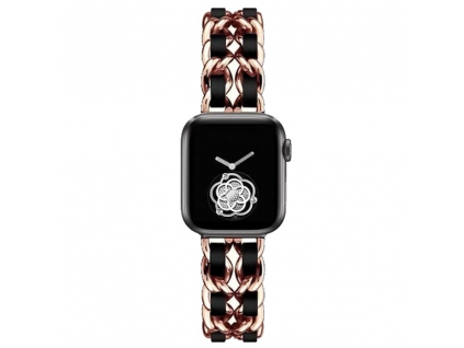Innocent Leather Style Apple Watch Band  42/44/45/49 mm - Rose Gold