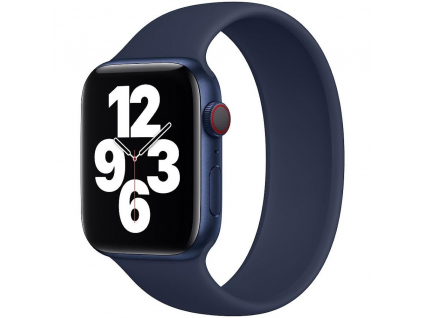 Innocent Silicone Solo Loop Apple Watch Band 42/44/45/49 mm - Navy Blue - S (137 mm)