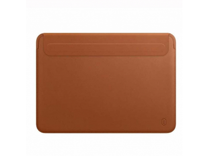 WiWu PU kožené puzdro na MacBook Air 13" - hnedé