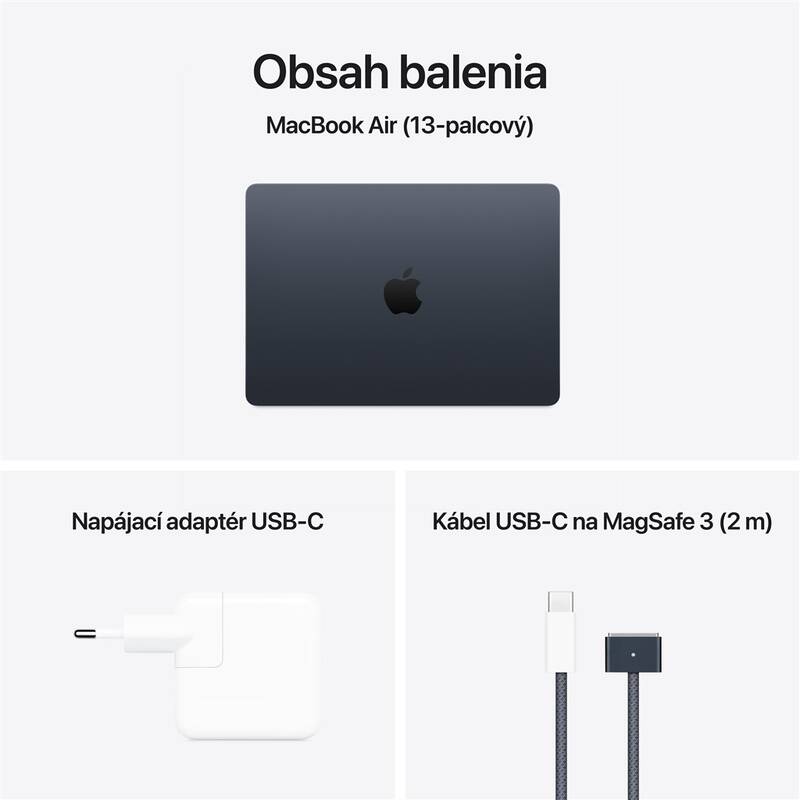 Apple MacBook Air 13" M4, 10× CPU, 8× GPU, 16 GB, 256 GB - Midnight - MW123SL/A