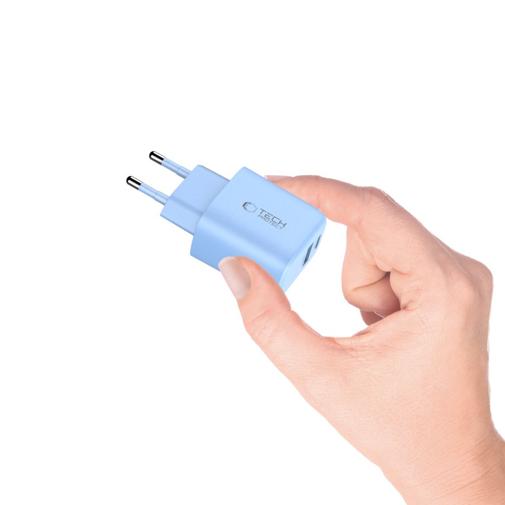 Tech-Protect NCA30 2-Port Charger PD 30W - Blue