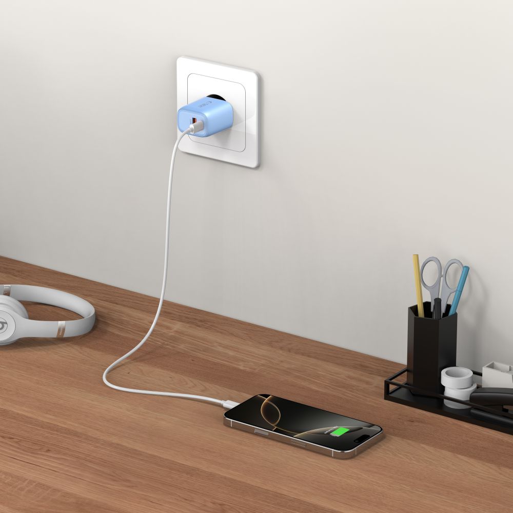 Tech-Protect NCA30 2-Port Charger PD 30W - Blue