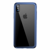 Baseus Hard and Soft Border Case iPhone X - Navy blue