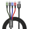 eng pl Kabel USB Baseus Fast 4w1 USB C 2x Lightning Micro 3 5A 1 2m czarny 15963 8