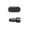 eng pm UGREEN CD252 Car charger with two cigarette lighter sockets USB USB C 120W gray 24129 1
