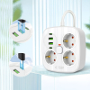 Tech-Protect PCS3X4 Power Strip 2 USB / 2 Type-C / 3 Socket 200cm - White