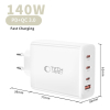Tech-Protect NC140W Gan 4-Port Network Charger PD 140W / QC3.0
