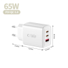 Tech-Protect NCA65W GAN 3-Port Charger PD65W/QC3.0
