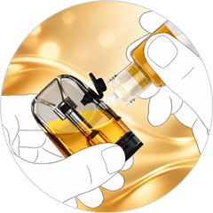 Plnění cartridge ARCO Pod shora SMOK ARCO Digi Lite Pod Kit