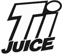 Logo a tabákové e-liquidy značky TI JUICE z kolekce Tobacco Town