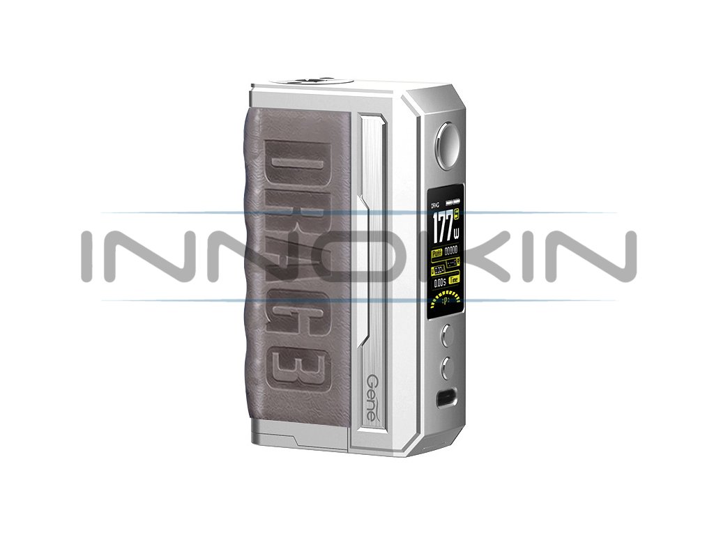 VOOPOO DRAG 3 - 177W - Easy Grip (Silver Treasure Lime), produktová fotografie.