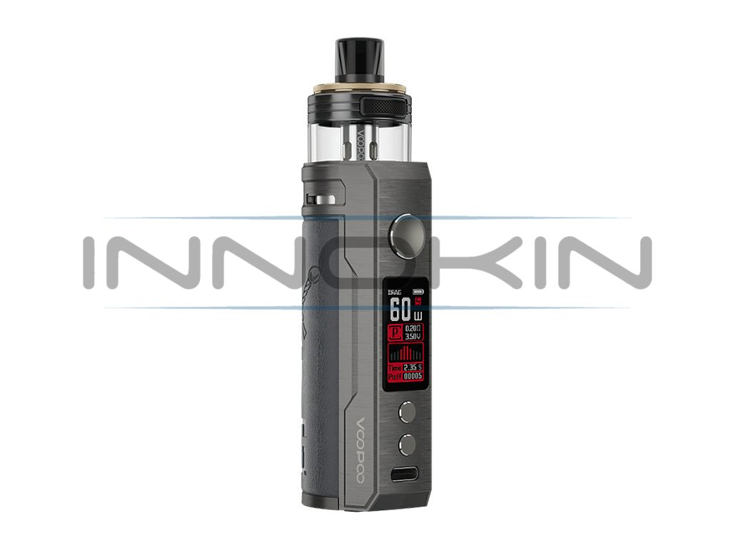 VOOPOO Drag S PnP-X Pod Kit  - 2500mAh - 60W (Knight Gray), produktová fotografie.