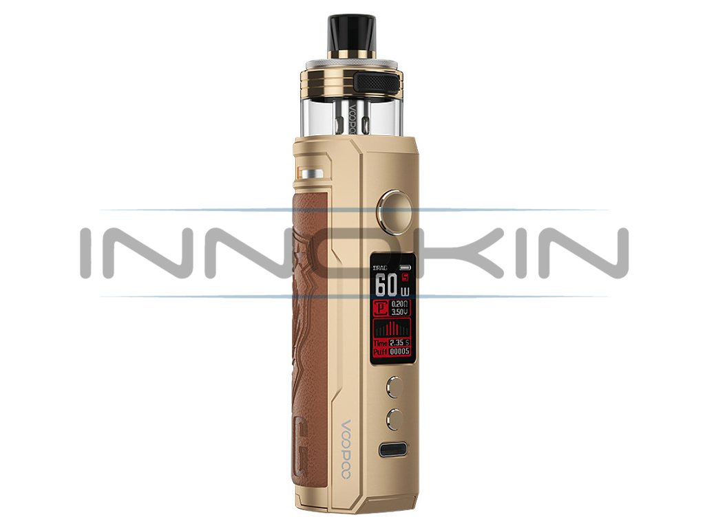 VOOPOO Drag X PnP-X Pod Kit - 18650 - 80W (Shield Gold), produktová fotografie.