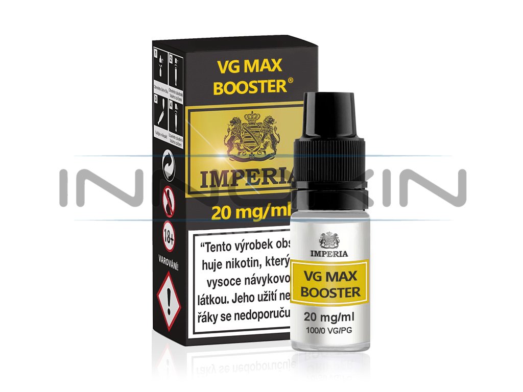 Booster báze Imperia - VG Max - VG100 - 10ml - 20mg, produktový obrázek.