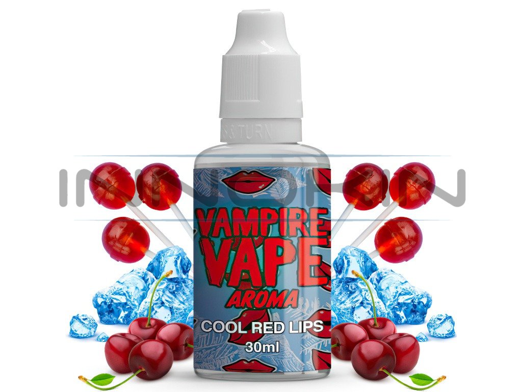 Vampire Vape - Příchuť - Cool Red Lips - 30ml, produktový obrázek.