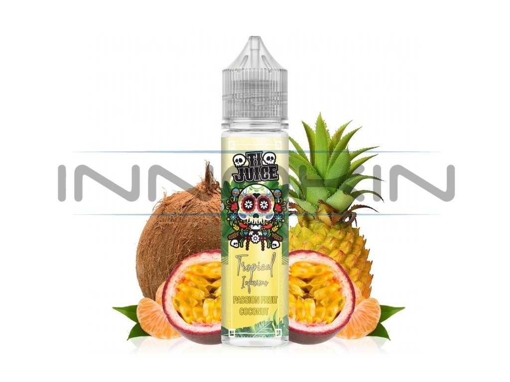 TI Juice Tropical Infusions - Shake & Vape - Passionfruit Coconut - 12ml, produktový obrázek.