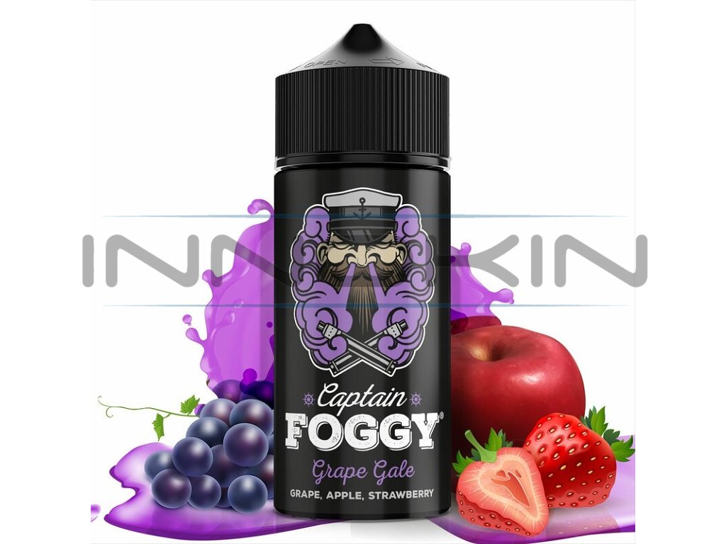 Captain Foggy - Shake & Vape - Grape Gale - 20ml, produktový obrázek.