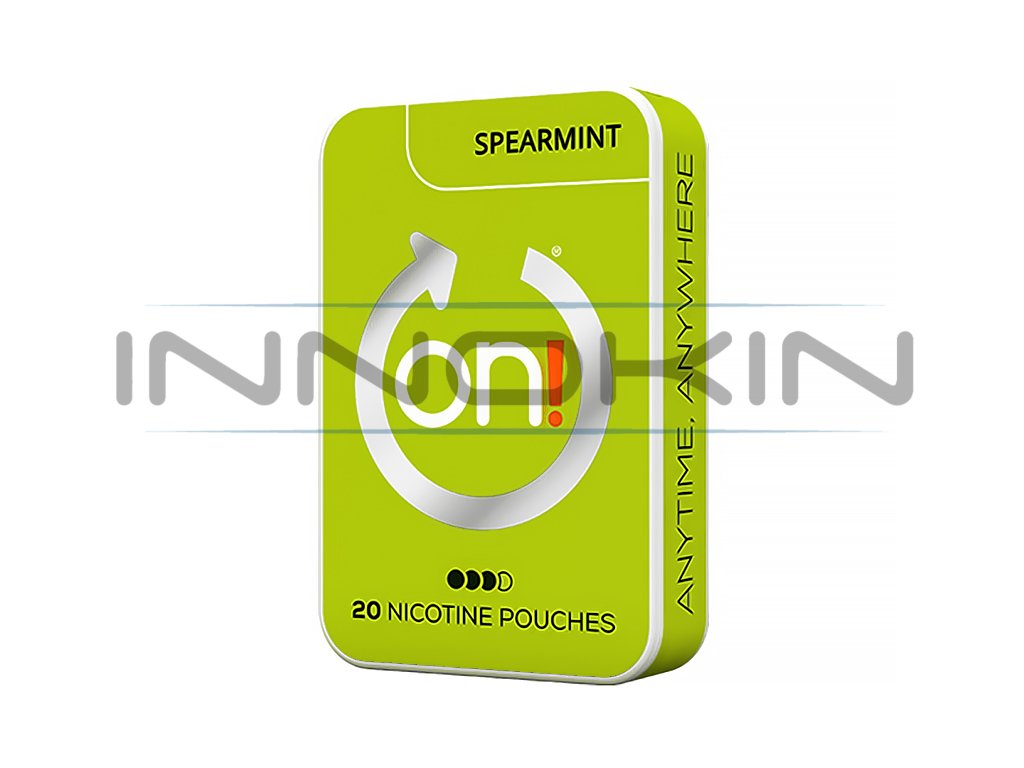 ON! - nikotinové sáčky - Spearmint - 16mg /g, produktový obrázek.
