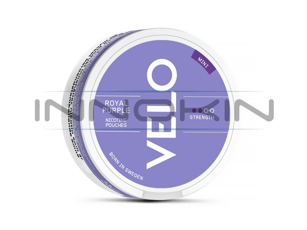 VELO - nikotinové sáčky - Royal Purple Mini - 12mg /g, produktový obrázek.