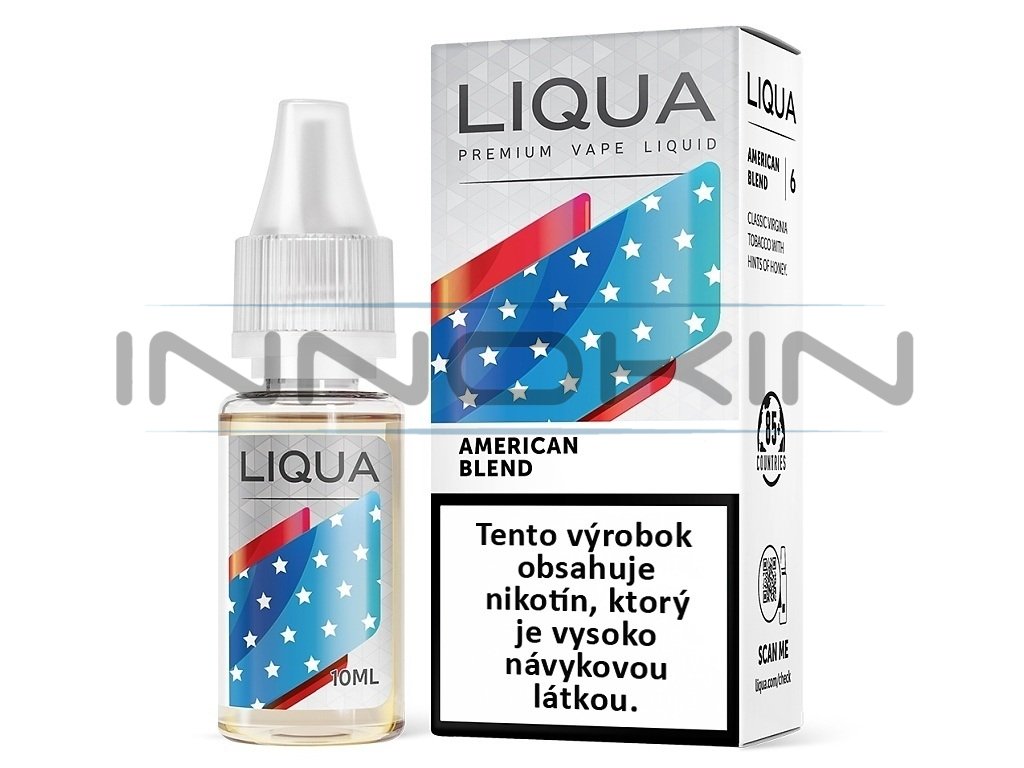 Liqua Elements SK - American Blend - Americký míchaný tabák - 10ml - 18mg, produktový obrázek.