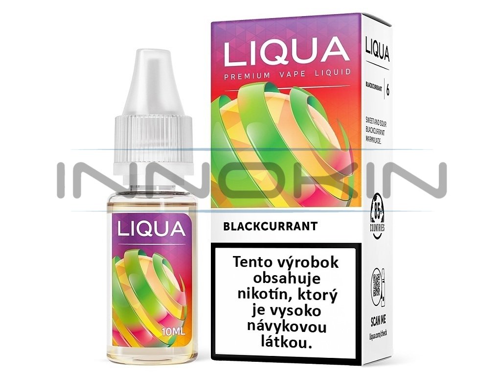 Liqua Elements SK - Blackcurrant - Černý rybíz - 10ml - 12mg, produktový obrázek.