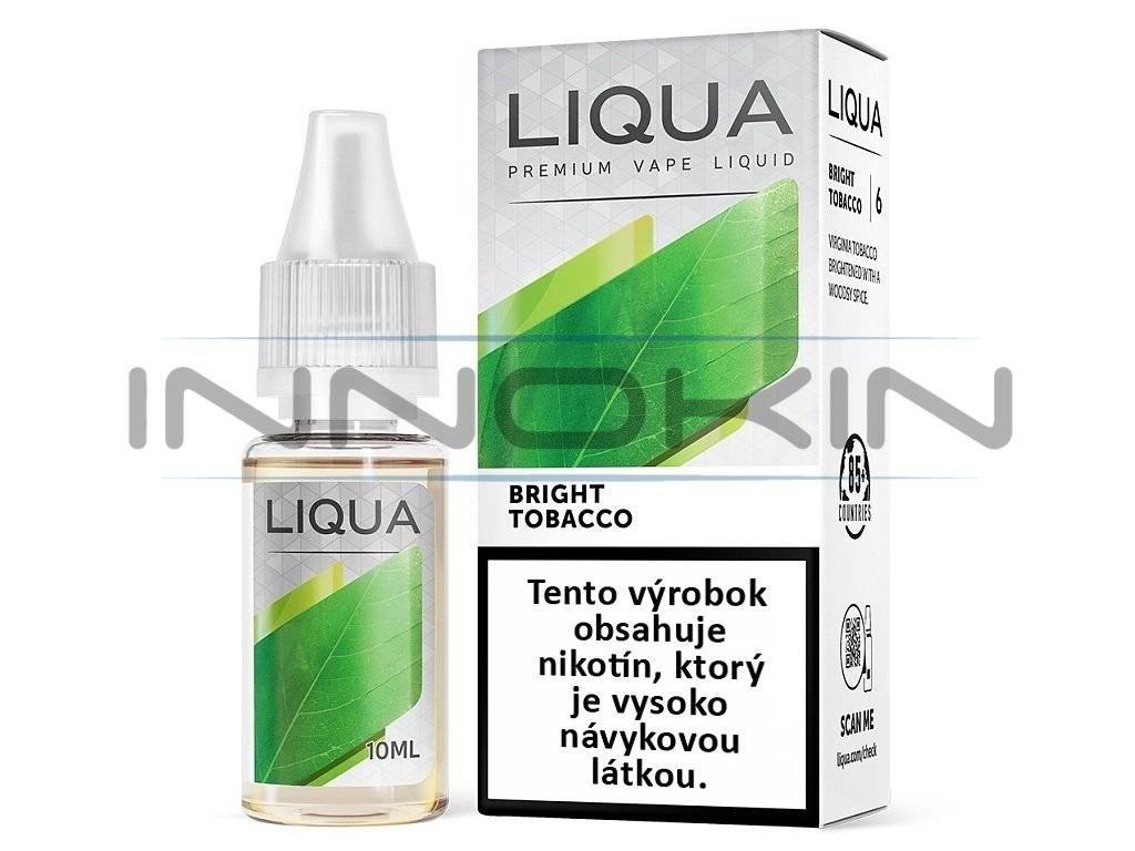 Liqua Elements SK - Bright Tobacco - Tabák Virginia - 10ml - 18mg, produktový obrázek.
