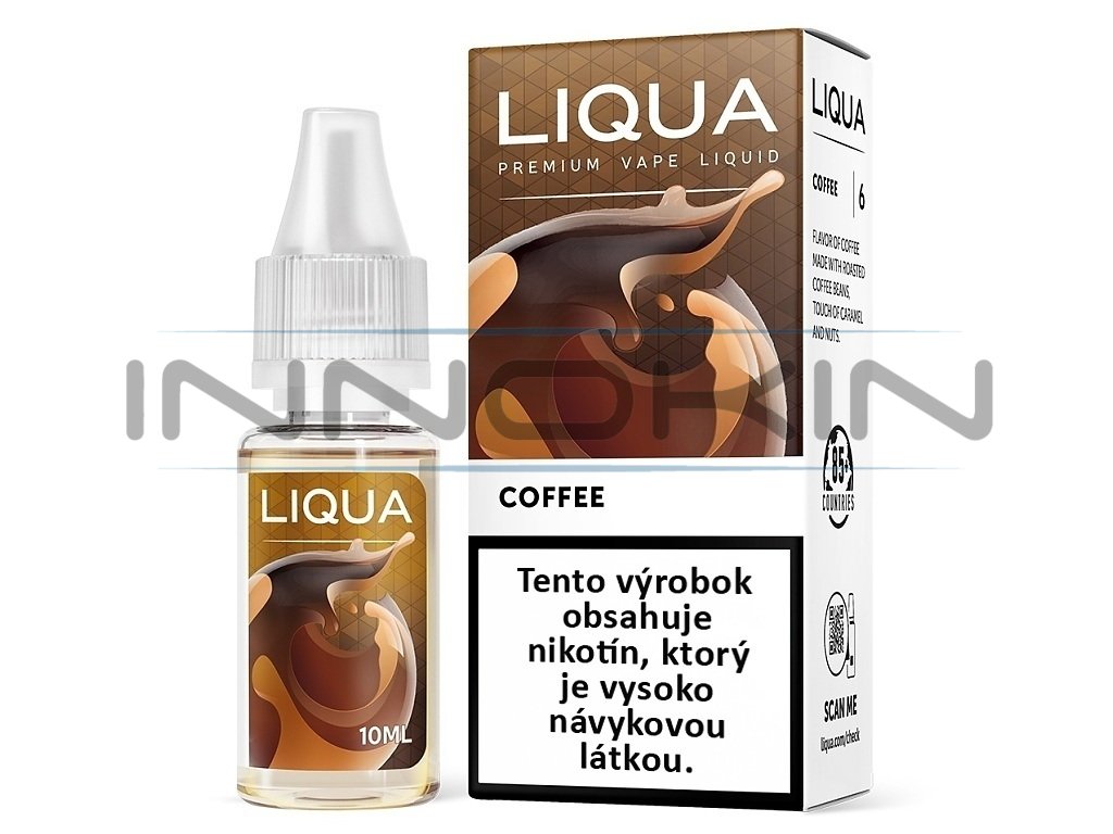 Liqua Elements SK - Coffee - Káva - 10ml - 6mg, produktový obrázek.