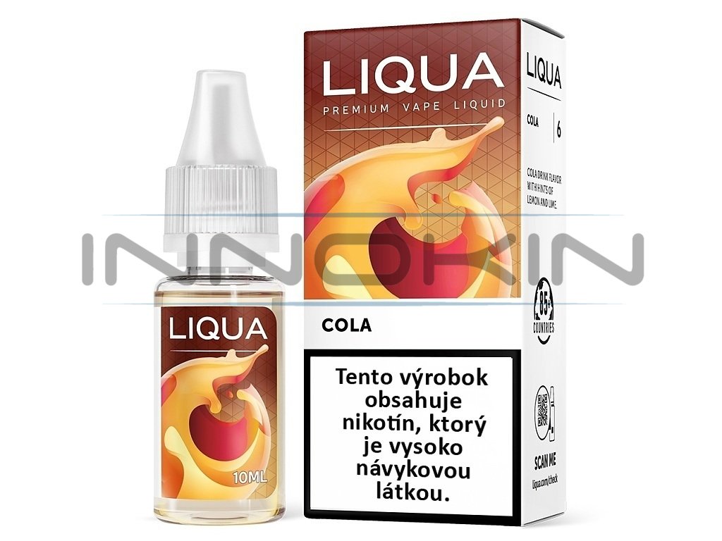 Liqua Elements SK - Cola - Kola - 10ml - 3mg, produktový obrázek.