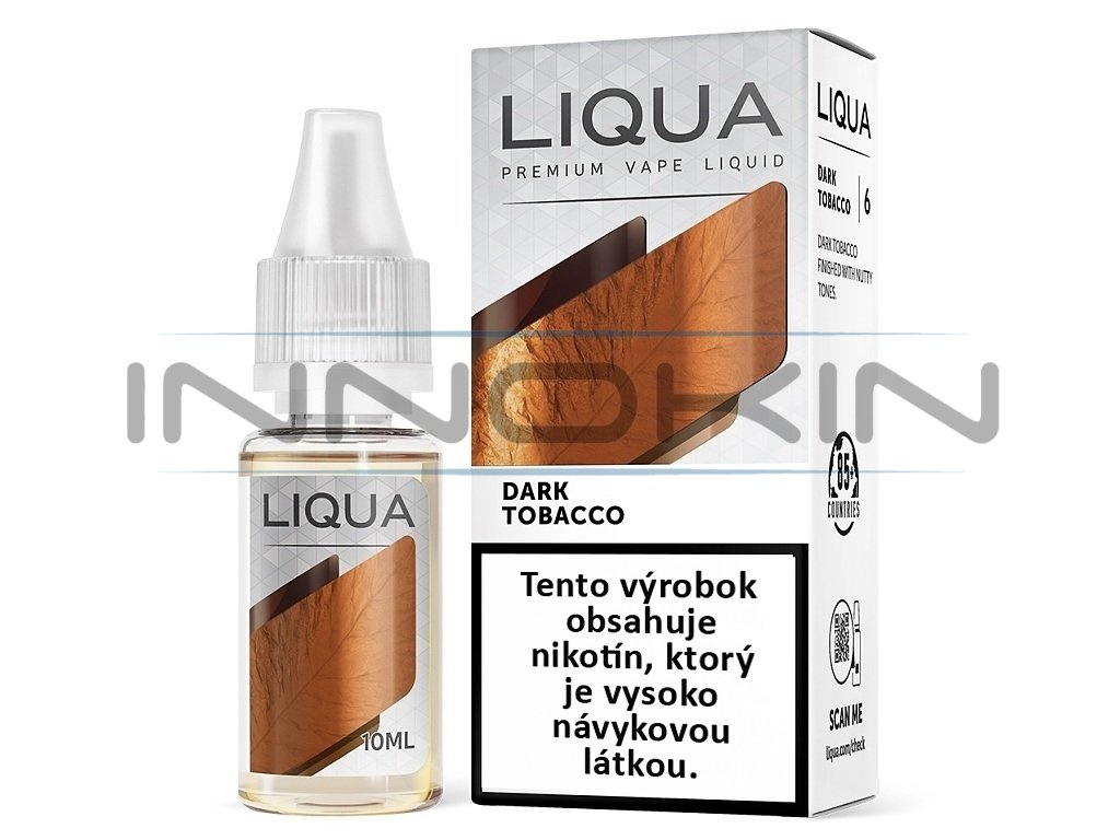 Liqua Elements SK - Dark Tobacco - Silný tabák - 10ml - 0mg, produktový obrázek.