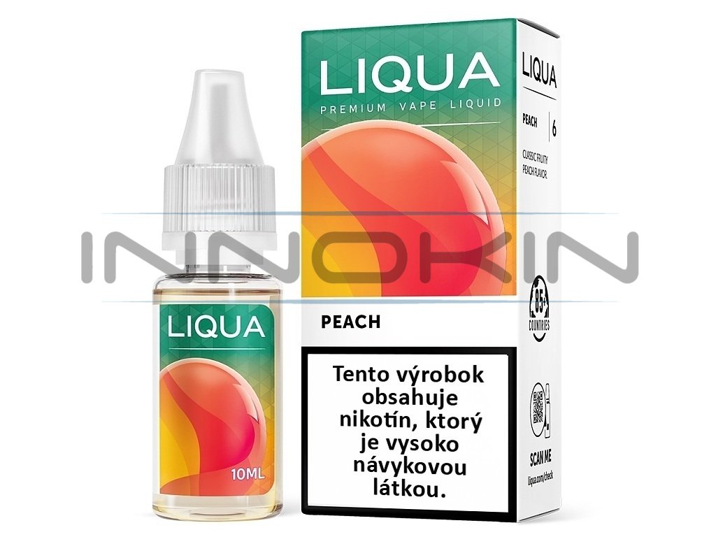 Liqua Elements SK - Peach - Broskev - 10ml - 0mg, produktový obrázek.